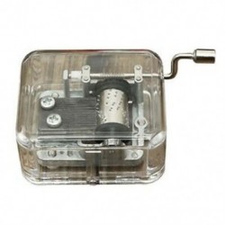Mini zenedoboz zene doboz hordószervező kézikerekes hajtókar DIY 1 dallamok F C5B9