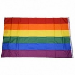 Gay Pride Rainbow Flag 5`x3` R9F6