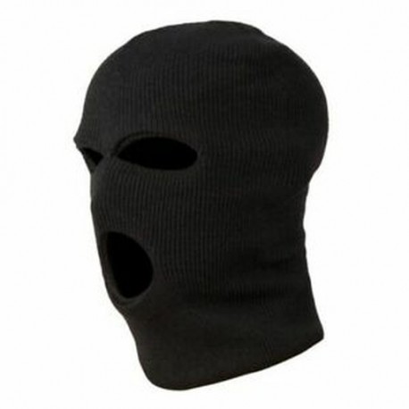 3 lyukú rendőrségi maszk / motorháztető szín fekete rendőrség - Swat - Gign - Raid - Specia A9G3