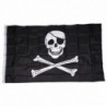 1X (Kalóz FLAG koponya és keresztezett csontok Jolly Rodger nagy 5x3` méretű T1Z4)