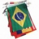 Brazília világkupa szövet ütés - mind a 32 zászló 9 méter BT