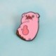 3X (rózsaszín szív disznó tompa zománcozott kitűzővel, bross hajtóka csipesz farmer farmerhez Shi M2B1