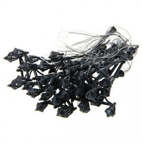 1X (20db-os kerti könnyű dupla fejű Lamppost méretarányú skála 1: 100 T6W9)