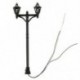1X (20db-os kerti könnyű dupla fejű Lamppost méretarányú skála 1: 100 T6W9)