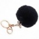 Fekete - 1X (új gyönyörű plüss gömb kulcstartó aranyos gyémánt lóhere medál (fekete) Y8N9)