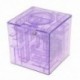 Rózsaszín - Műanyag köbméter labirintus bankmegtakarító érmegyűjtő tok, 3D puzzle (Gr U9S6