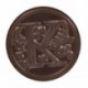 2X (Letters Initial Seal viasz pecsét bélyegző fogantyú sárgaréz rézfejű levél K P2E2