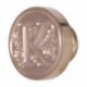 2X (Letters Initial Seal viasz pecsét bélyegző fogantyú sárgaréz rézfejű levél K P2E2