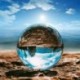 Átlátszó üveg kristálygömb gyógyító gömb fotós kellékek Lensball dekoráció Gi R7P7