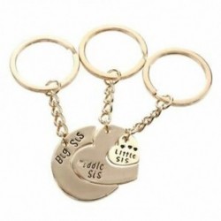 3X (3 db új szerelmes szív pár kulcstartó ajándéktárgyak a legjobb barátok varázsához, Go V2G8