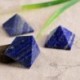 Természetes Lapis Lazuli kristály piramis torony 3 cm-es gyógyító ajándék otthon L2T5