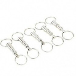 2X (5 darab osztott gyűrű / levehető kulcstartó / kulcstartó két H8A4 osztott ri-vel