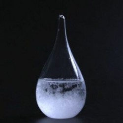1X (Időjárás-előrejelzés Crystal Tempo csepp víz alakú Storm Glass Home D V4H7