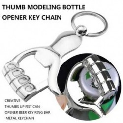 6X (Kreatív Thumbs up ökölnyitó sör kulcstartó fém kulcstartó R5N6)
