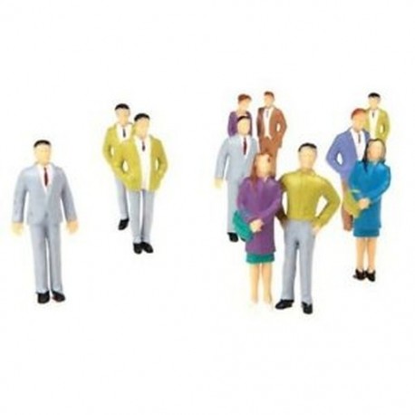 2X (20 darabos G méret: 1:25 Mixes festett modellek emberek vonat park utca utasok S4B7