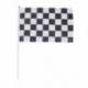 6X (12 db. Hajtott Formula 1 F1 versenyzőszalag kézzel hullámzó zászlók (fekete   Whi L5M1)