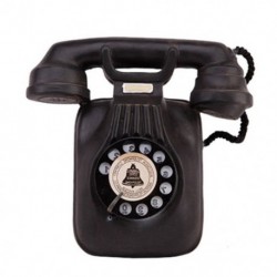 1X (Vintage telefonmodell falra fonott, retro nosztalgikus kézműves otthoni telefon MF4R7)