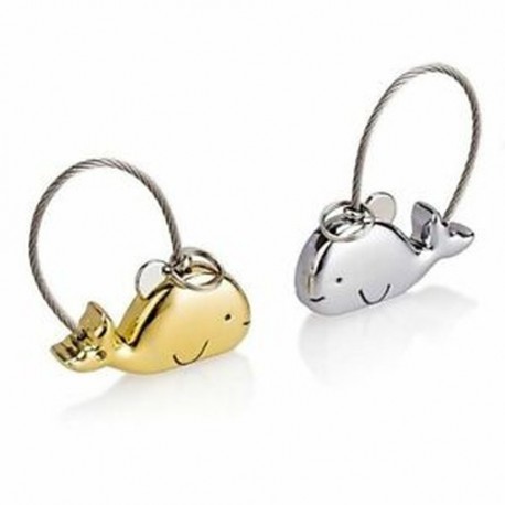 3X (Pop kulcstartó dekoráció pároknak, akik csókolózó bálna kulcstartók-medál F2T6)