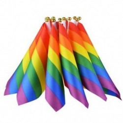 9X (16 darab szivárvány zászló meleg büszkeség zászlók leszbikus béke Lgbt szivárvány zászló B L3T3
