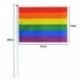 9X (16 darab szivárvány zászló meleg büszkeség zászlók leszbikus béke Lgbt szivárvány zászló B L3T3