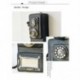 2X (falra szerelhető, vintage telefon-nosztalgikus kézműves szüreti, régimódi Wa F7N4 kézműves
