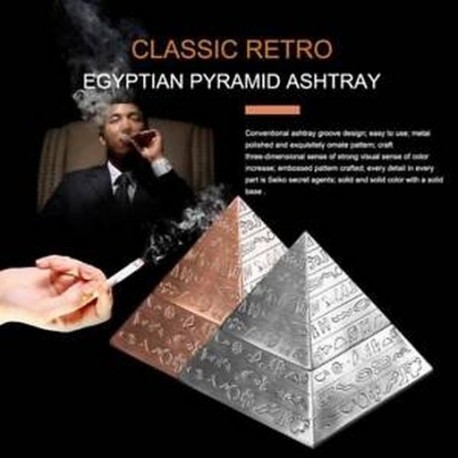 Ezüst kreatív divatdekoráció klasszikus vintage egyiptomi fémfaragott py N1S5