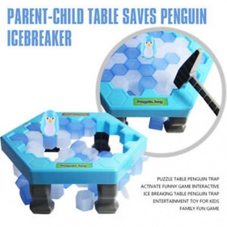 3X (Puzzle asztali pingvincsapda aktiválja a Vicces játék interaktív jégtörést T Y5V4
