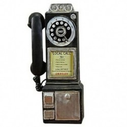 Lakberendezés Vintage telefon modell falikar kézműves díszek Retro Home A6Q9