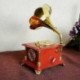4X (Creative Phonograph Music Box ékszerdoboz ajándék karácsonyi Retro Music BoxG3M4