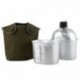 8X (kültéri sport alumínium ötvözetből készült vizes palackos kancsó   Army Green Cloth E9J7