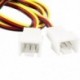 1X (3 - 2 - 3 érintkezős PC ventilátor csatlakozó adapter kábel kábele Y Splitter J5I9)