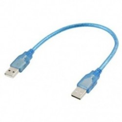 1x (30 cm-es 1 Ft USB 2.0 típusú A / A dugasz-dugasz dugasz kábel kék N4N9)