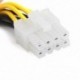 ATX 4 tűs aljzat - EPS 8 tűs aljzat hálózati kábel adapter CPU Power K5O4