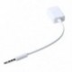 Autós MP3 3,5 mm-es hím AUX audio dugaszoló csatlakozó USB 2.0 aljzathoz konverter kábel Co D2W5