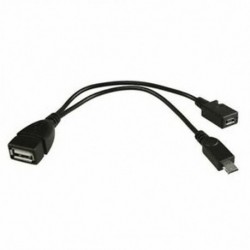 Mikro-USB Host OTG-kábel USB Mini Power-rel a Samsung Galaxy N5T7 Nexus 7 készülékéhez