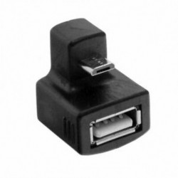 180 fokkal felfelé derékszögű Mini USB OTG és USB 2.0 belső bővítő adapter H1R6