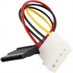 SATA tápfeszültség-csatlakozó aljzat és Molex-csatlakozó adapter átalakító kábel, 6 hüvelykes P3N2
