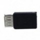 2X (USB 2.0 A aljzat - Mini USB B 5 pólusú aljzat-átalakító fekete C4M2)