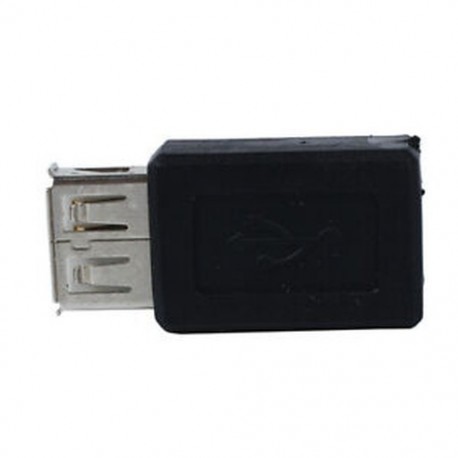 2X (USB 2.0 A aljzat - Mini USB B 5 pólusú aljzat-átalakító fekete C4M2)