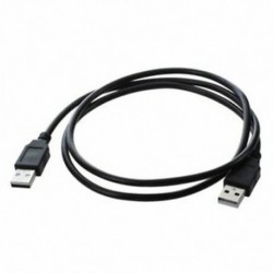 1X (1 m nagy sebességű USB 2.0 árnyékolt férfi-férfi kábel, fekete G6J3)