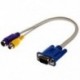 TV-kimenet VGA-S-Video / RCA kábel-adapter H7X7
