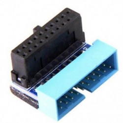 1X (USB 3.0 20 pin-es hím-női hosszabbító adapter 90 fokos szögben a Moth P7R8-hoz