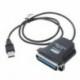 1X (szemaikus USB és párhuzamos 36 tűs Centronics nyomtató adapter kábel Z4E4)