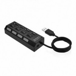 USB4 port 2 osztó HUB kapcsolóval 4 lyukú független kapcsoló HUB USB2.0 h C8W8