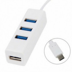 1X (USB 3.1 C típusú és 3 portos USB Hub (fehér) B2U1)