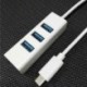 1X (USB 3.1 C típusú és 3 portos USB Hub (fehér) B2U1)