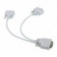 Videomonitor VGA és Splitter kábel 1 hüvelyes és 2 belső videocsatoló kábel I1K1