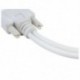 Videomonitor VGA és Splitter kábel 1 hüvelyes és 2 belső videocsatoló kábel I1K1