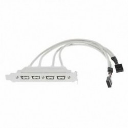 1X (Kettős alaplap 9-pólusú fejléc és 4Port USB 2.0 belső kábel PCI tartó C7I9)