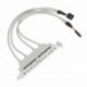 1X (Kettős alaplap 9-pólusú fejléc és 4Port USB 2.0 belső kábel PCI tartó C7I9)
